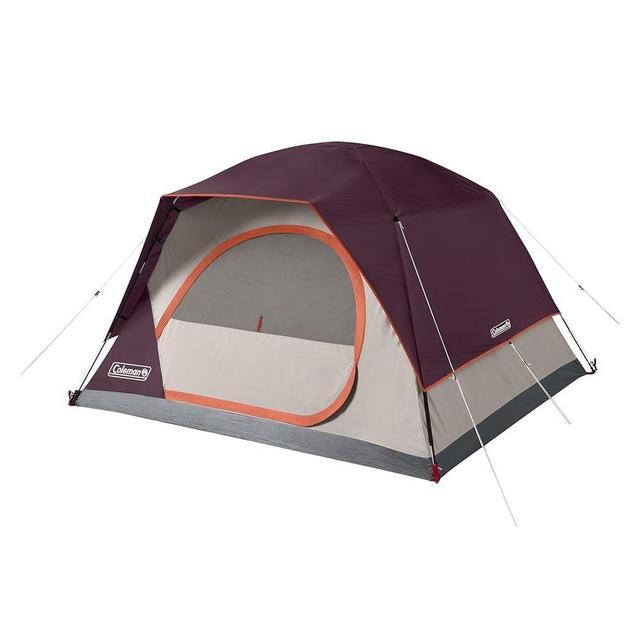 Coleman Skydome Tent with 5 Minute Setup, 2/4/6/8 Person Weatherproof Tent with Rainfly, Carry Bag & 20% More Headroom Than Traditional Tents