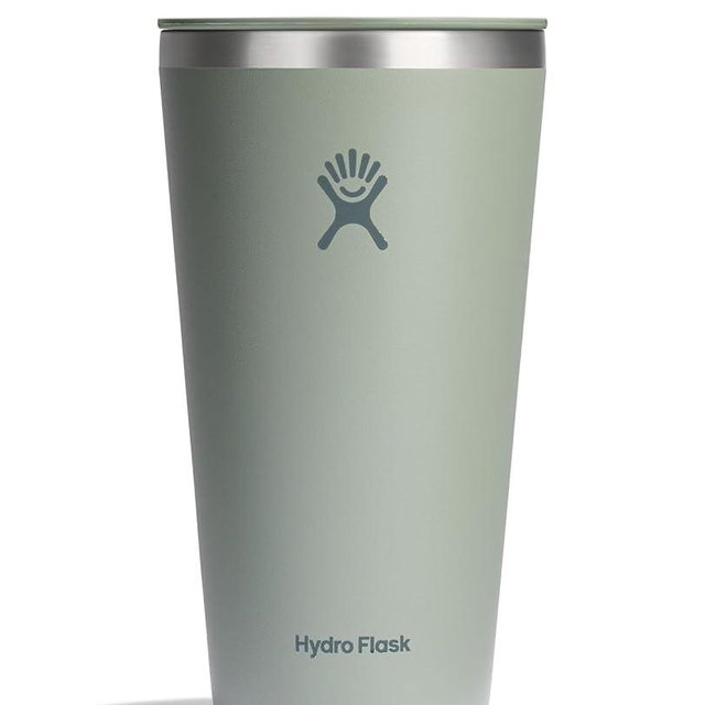 Hydro Flask All Around Tumbler Press-in Lid, Insulated Travel Mug, Stainless Steel Coffee Cup 28 Oz Agave Green
