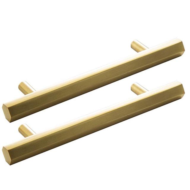 BINO 2-Pack 6" Cabinet Handles Drawer Pulls, Brass - Cabinet Pulls for Kitchen Cabinet Hardware