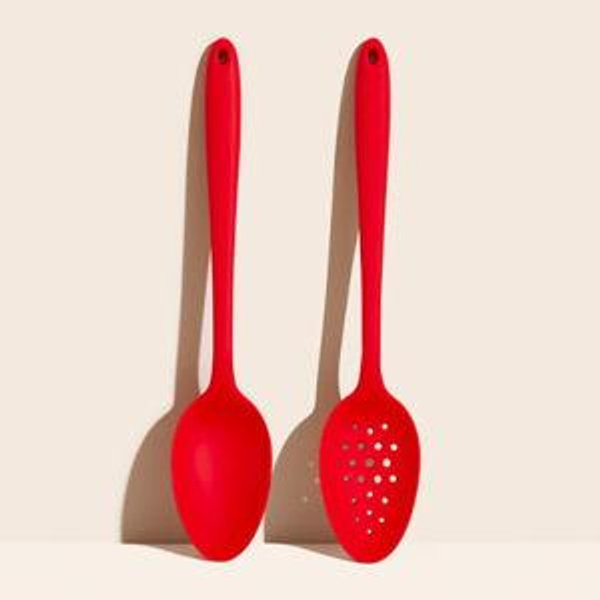 Ultimate Perforated Spoon & Spoon Set - Red