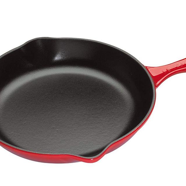 Le Creuset Signature Iron Handle Skillet, 10-1/4-Inch, Cerise (Cherry Red)