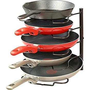 Deco Brothers Pan Organizer Rack, Bronze