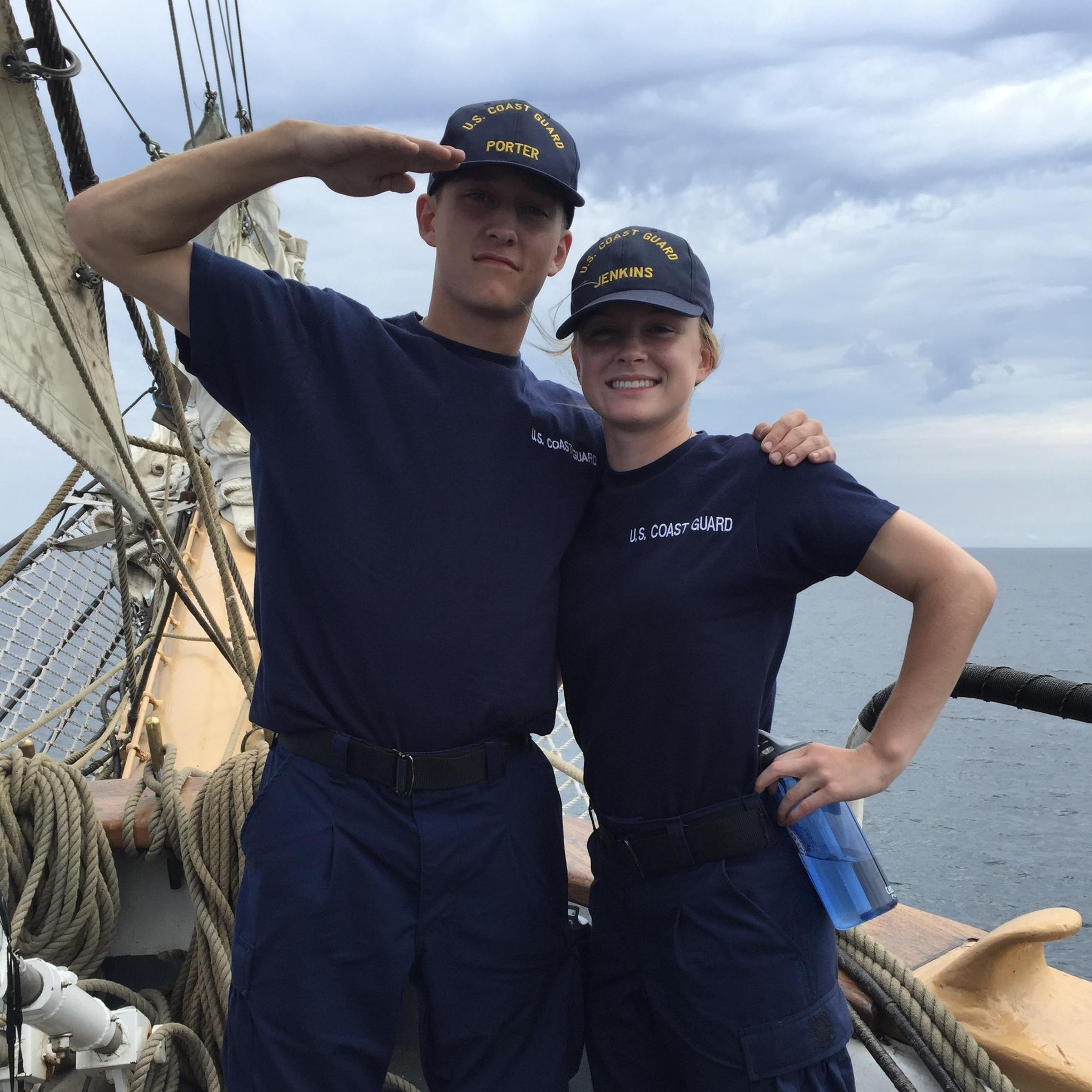 The first day we met, during Swab Summer on CGC Eagle.
