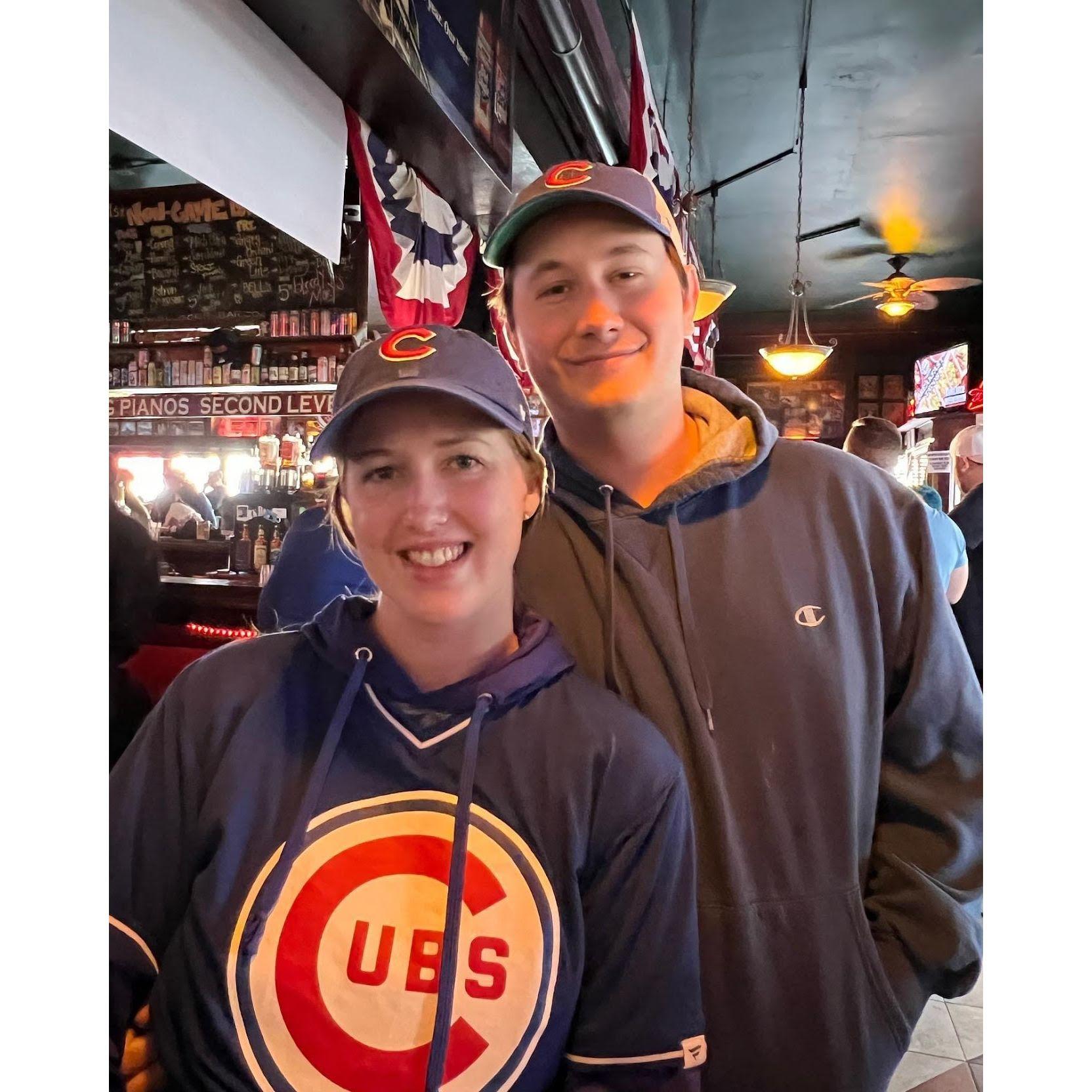 Cubs game when the Fraser family was in town!