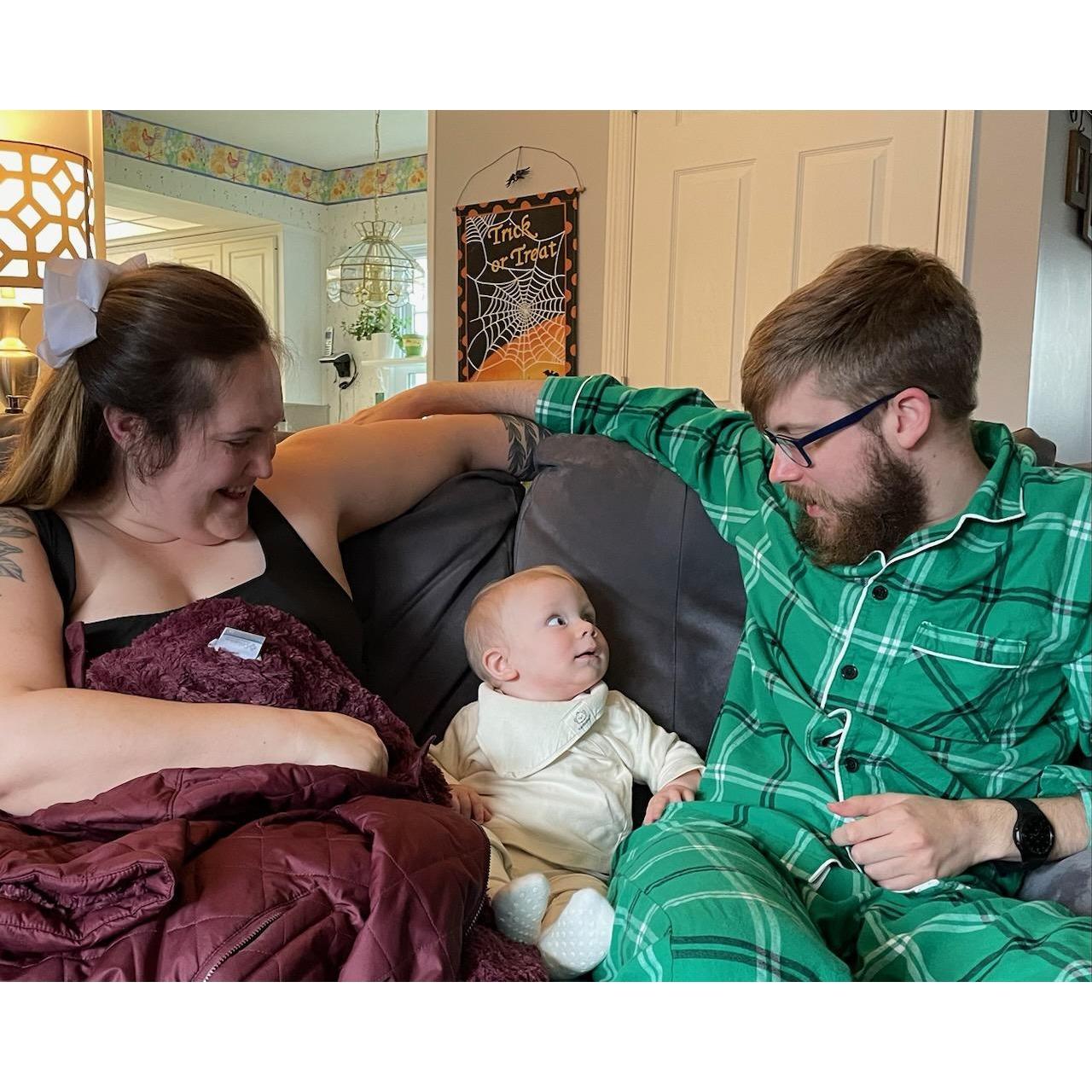 Kelsey, Oscar, and Jimmy, Halloween 2023