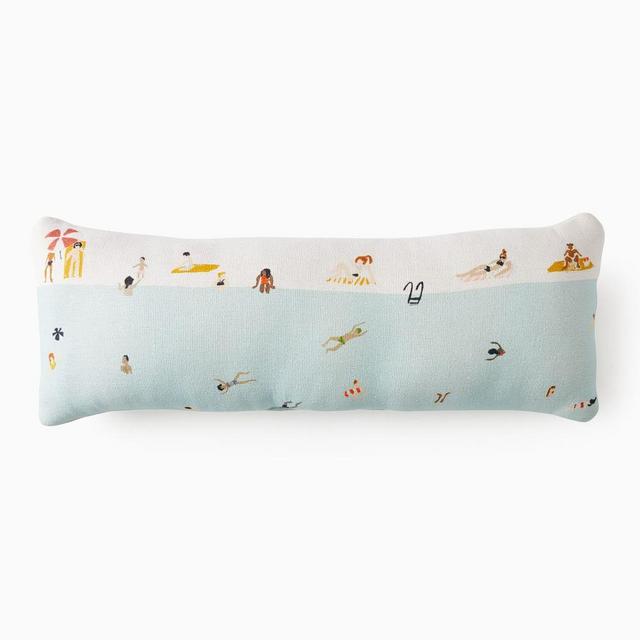 Outdoor Poolside Pillow, 14"x36", Multi