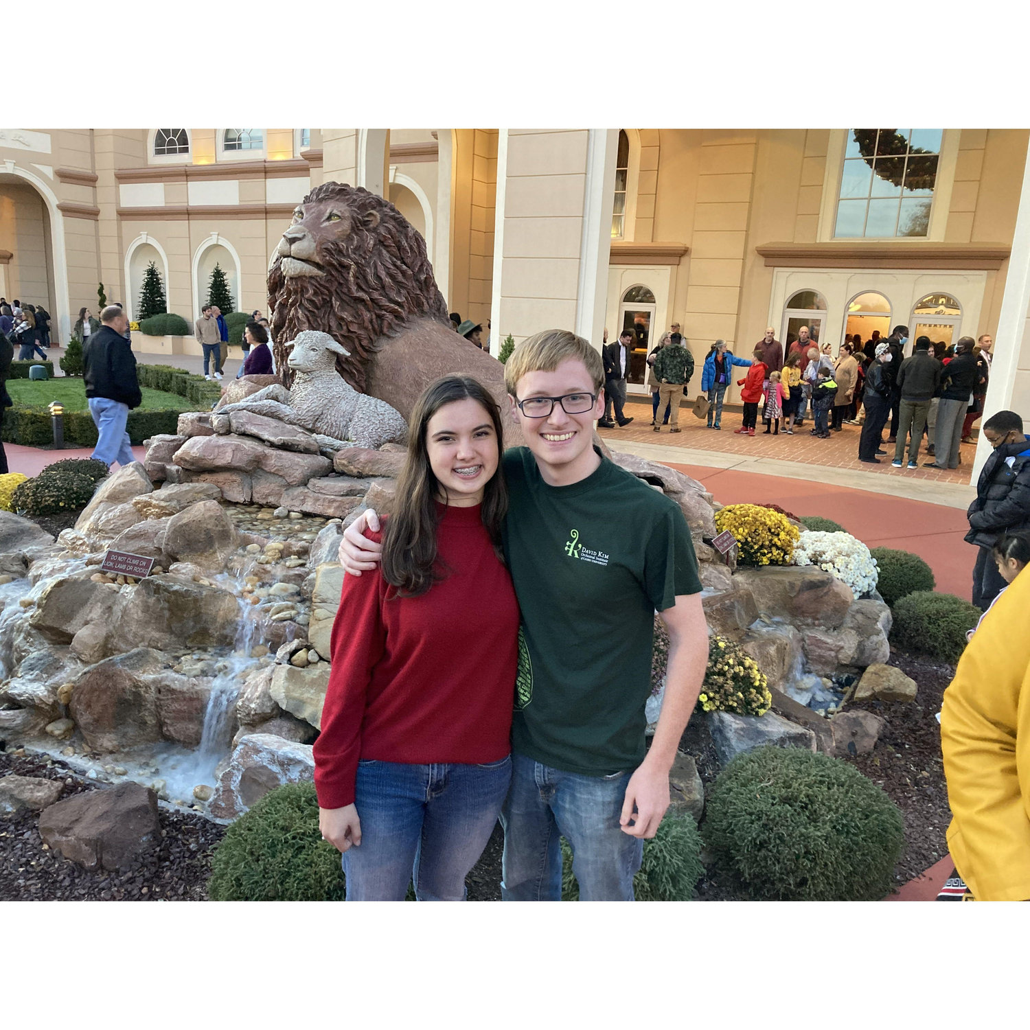 November 6, 2021 - Our first anniversary, outside of Sight & Sound Theater