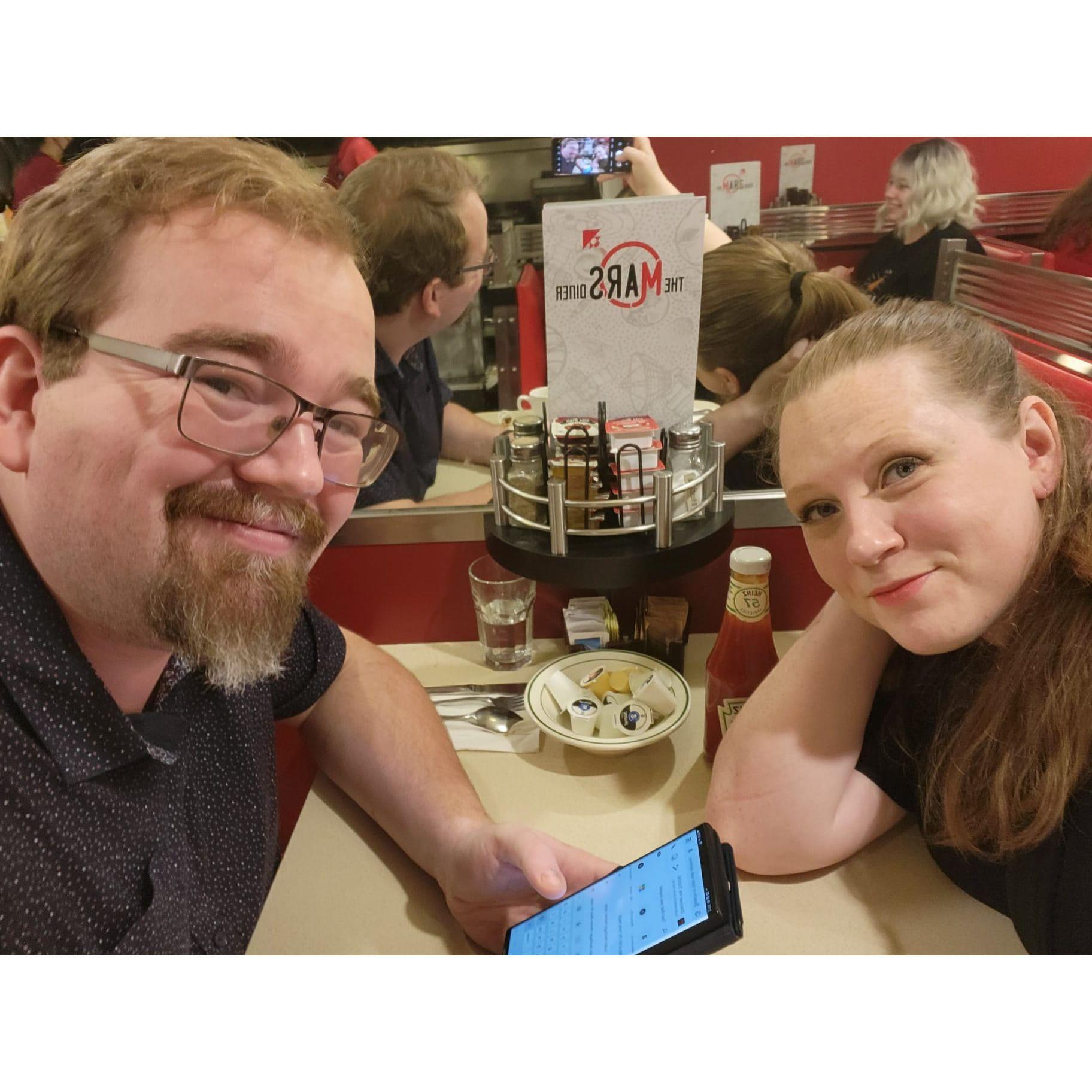 Recreating our first date for our second anniversary