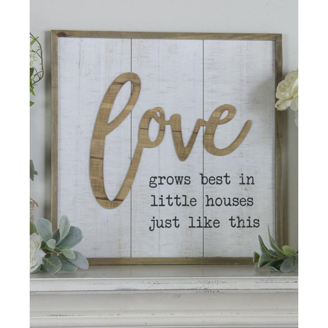 VIP Home International Wood "Love" Sign