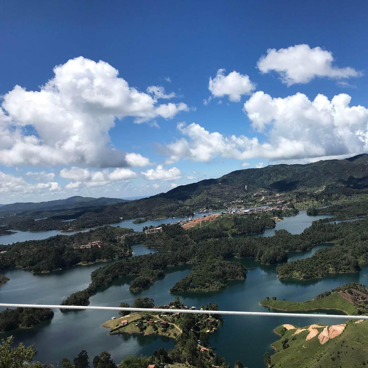 view from the top of el penon