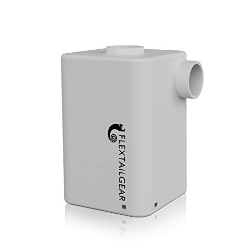 LONGTM Battery Air Pump, Portable USB Rechargeable Inflator/Deflator with 3600mAh, Quick Inflate Deflate for Inflatables Like Pool Floats, Air Mattress, Swimming Ring (Grey)