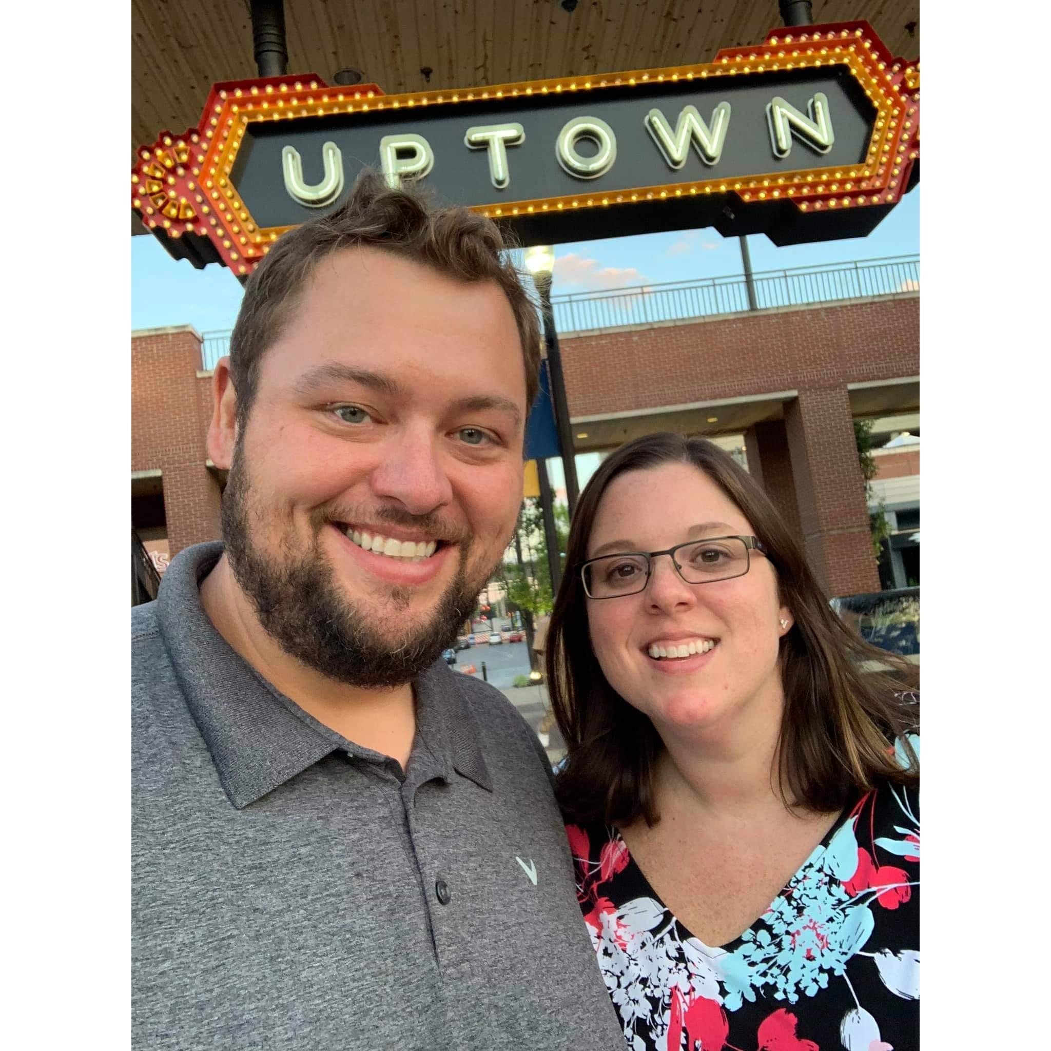 At Uptown, which is actually downtown, about to eat all the meats at Texas de Brazil.