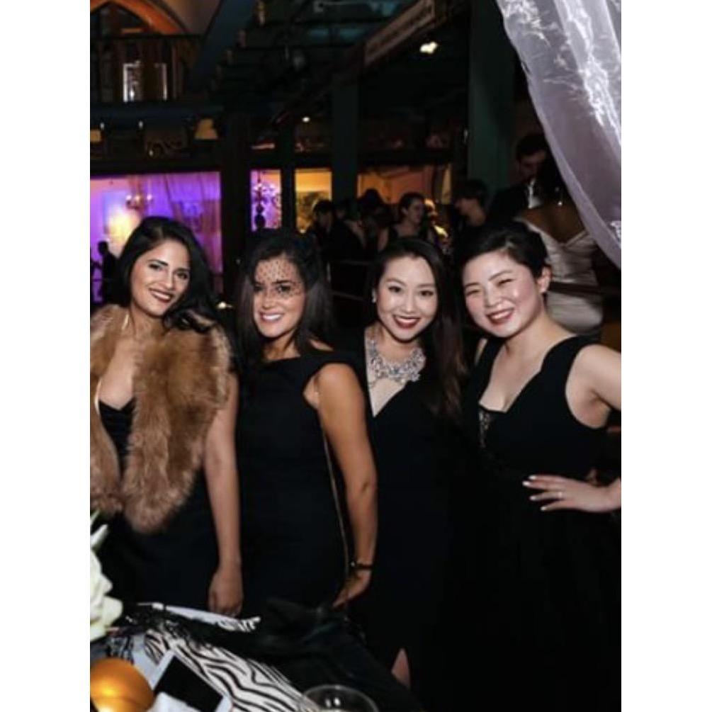 With Bridesmaids Sabrina (far left) and Juliette (far right)