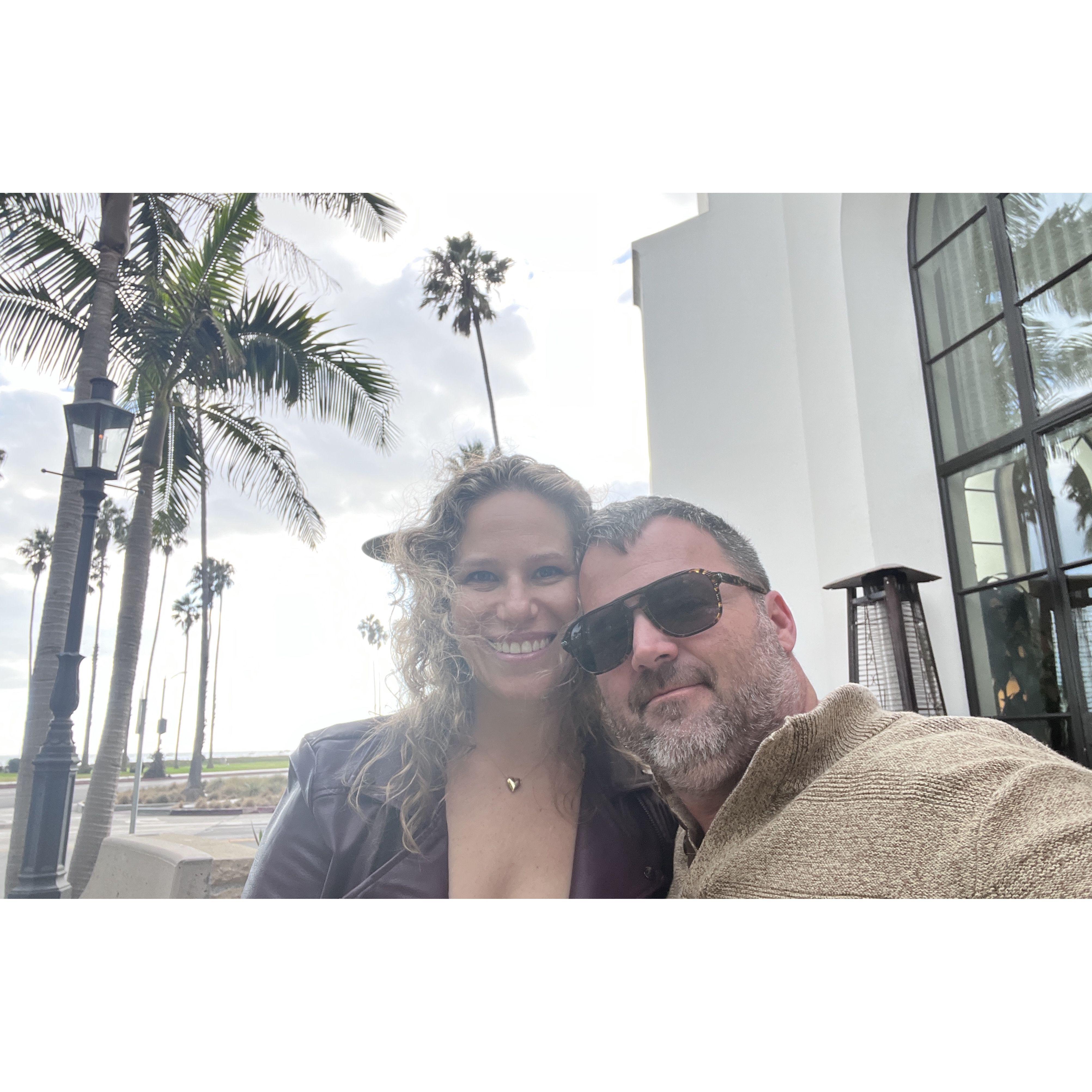 Then we traveled up the coast for dinner in Santa Barbara.