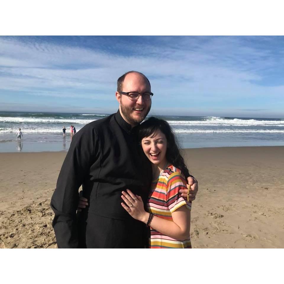 Blessing of the waters on Epiphany 2018 in Lompoc, CA! (Land-locked Oklahoman Nora may or may not have ran like a child with excitement to the ocean.)