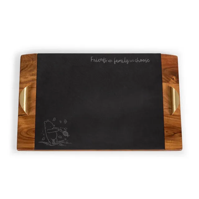 Toscana Disney Winnie the Pooh Covina Acacia and Slate Serving Charcuterie Tray
