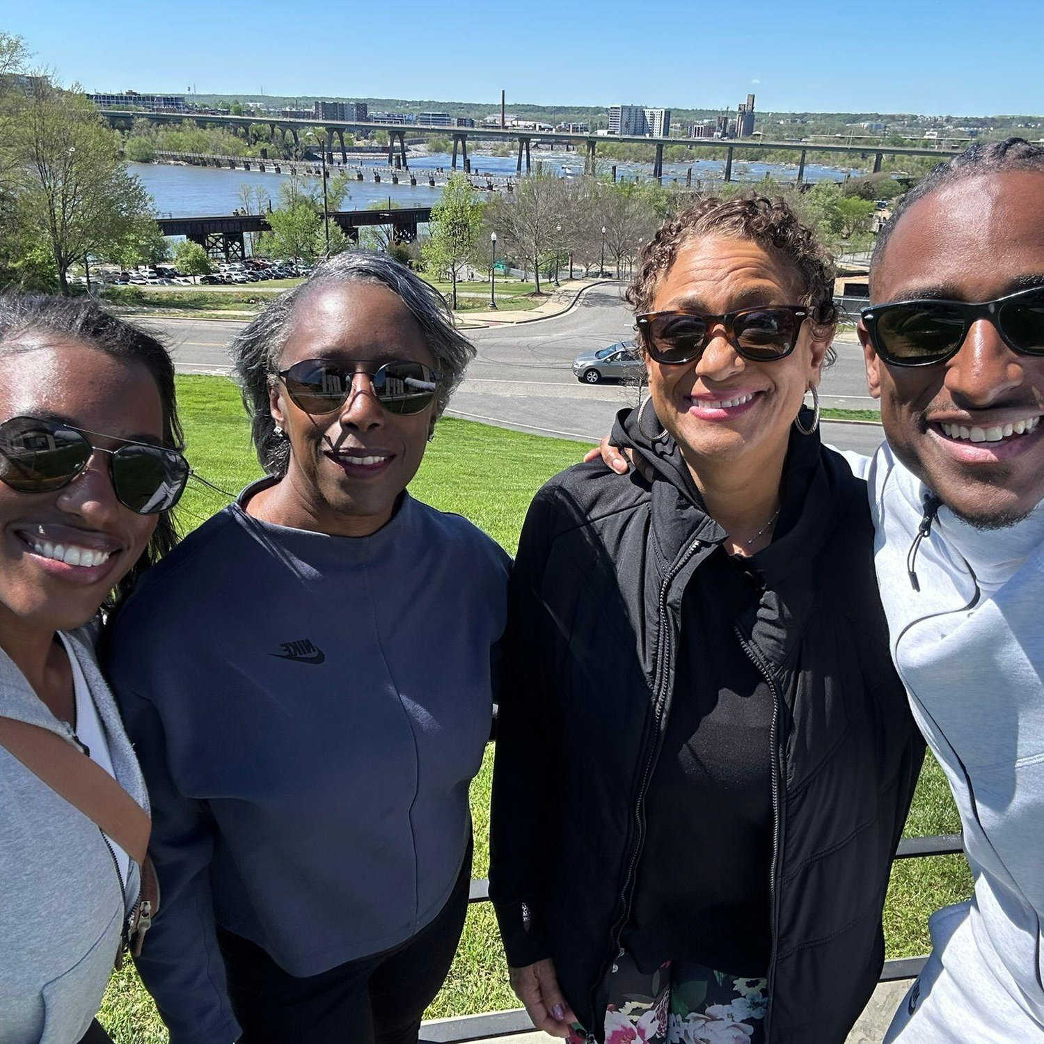 Exploring Richmond with our Mothers.