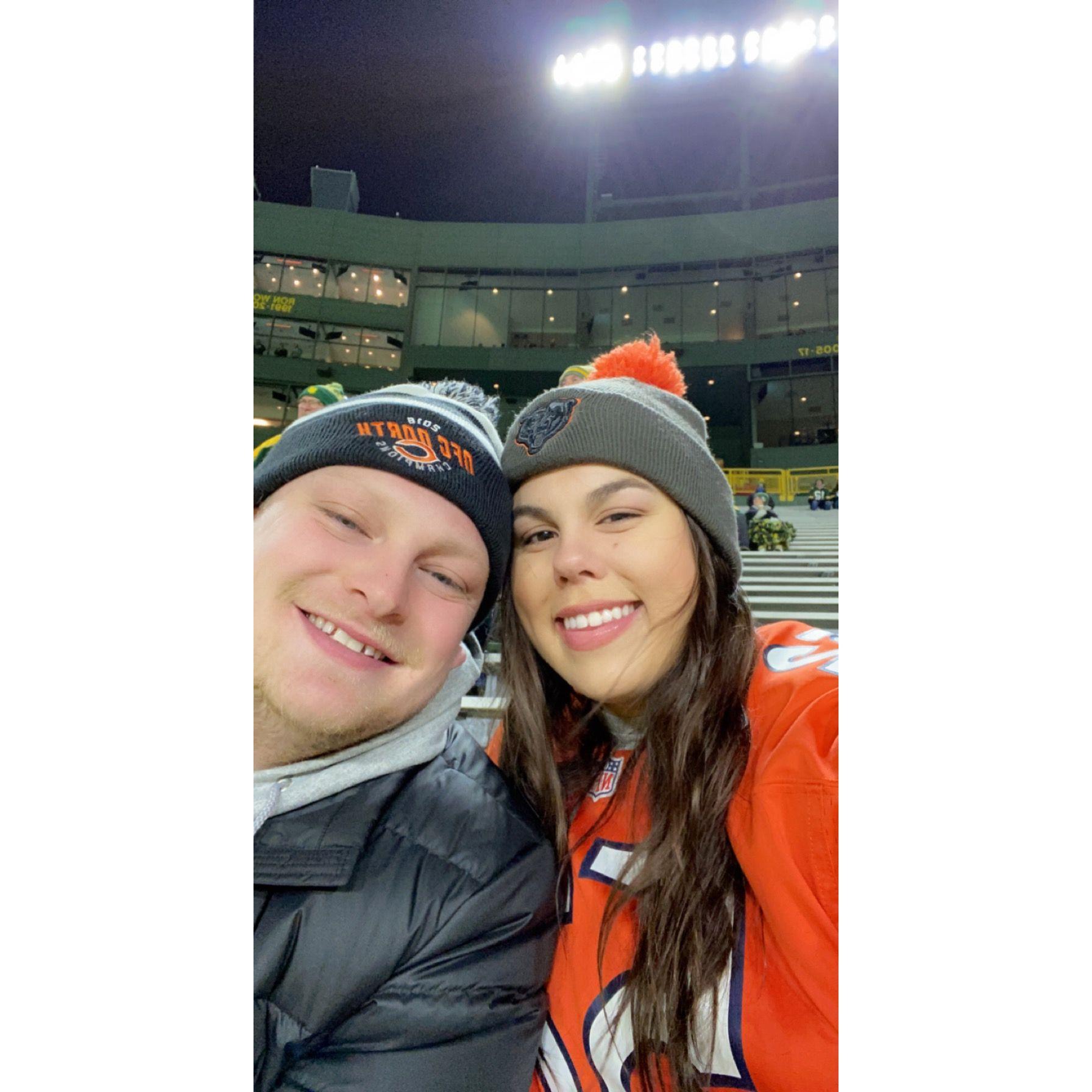 Our first NFL game at Lambo field!