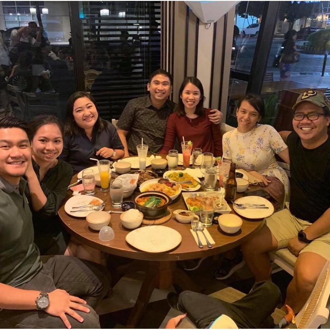 We love eating, especially with our friends