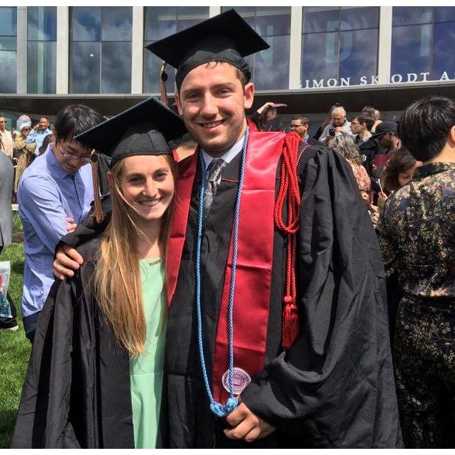 Finally, Graduation! We both moved to Chicago to start working.