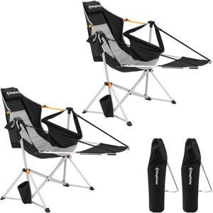 BLACK KingCamp Hammock Chair with Footrest