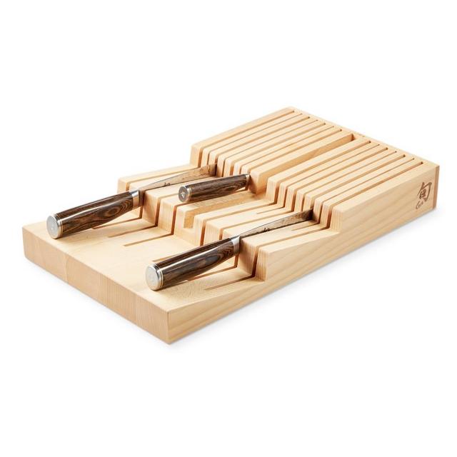 Shun In-Drawer 15-Slot Bamboo Knife Tray