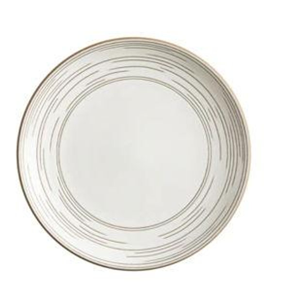 Echo Etched Salad Plate in Opaque White
