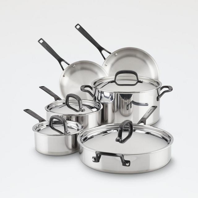 KitchenAid ® Stainless Steel 5-Ply Clad 10-Piece Set