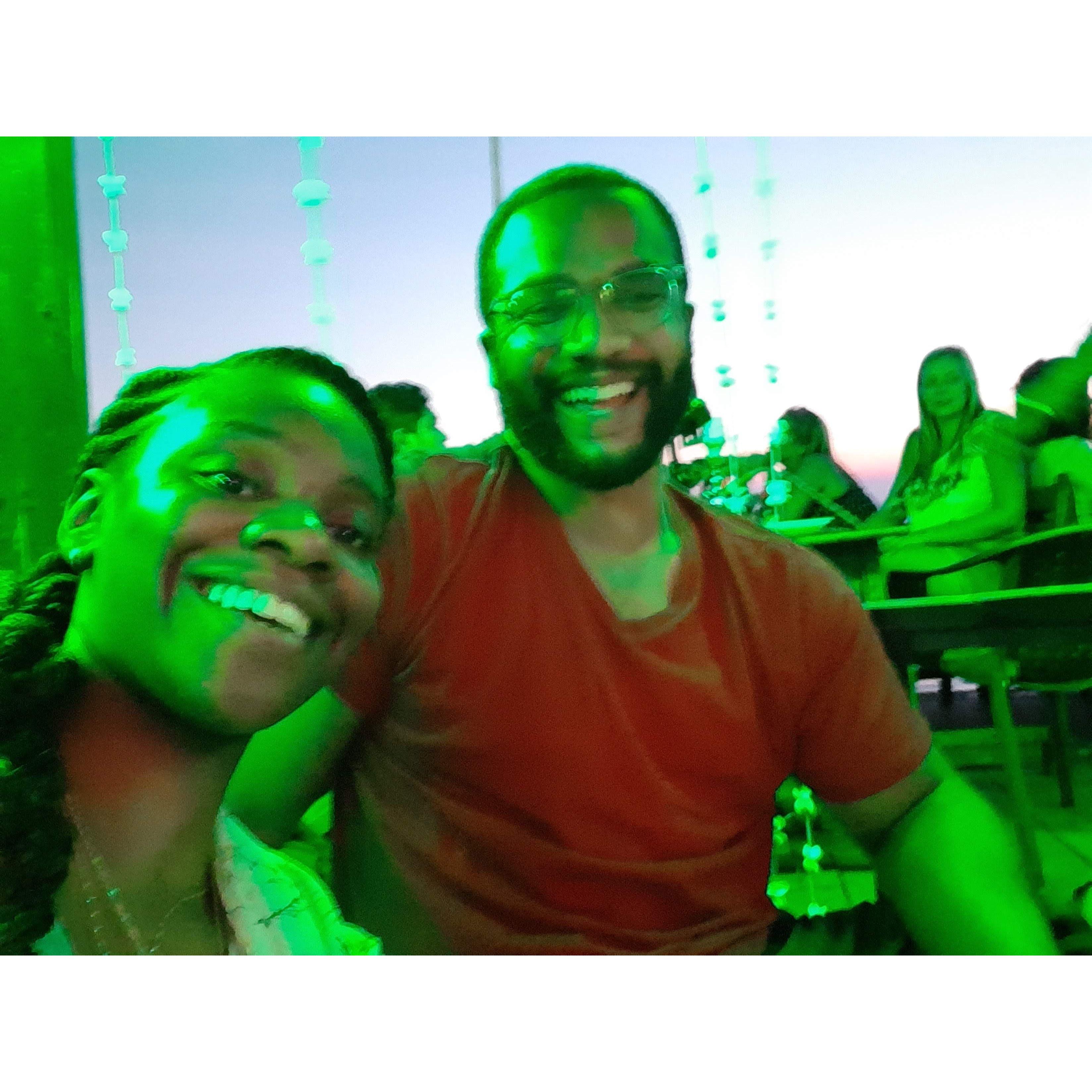Hype (and def not sober) at Tito's in India!