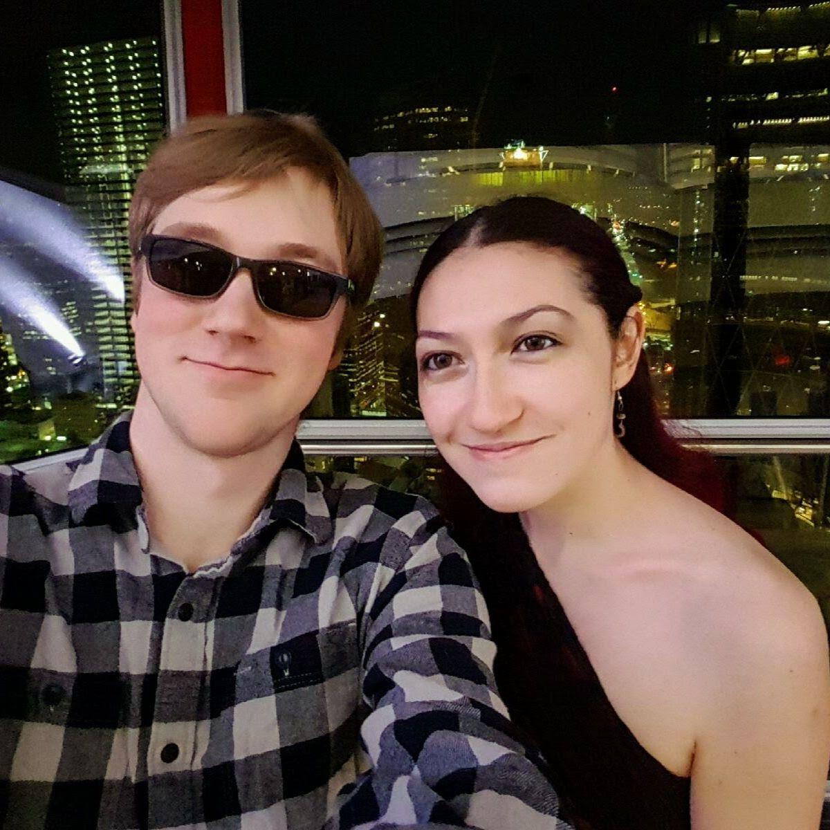 Our 3rd Valentine's day together, we celebrated at the top of the Calgary Tower
