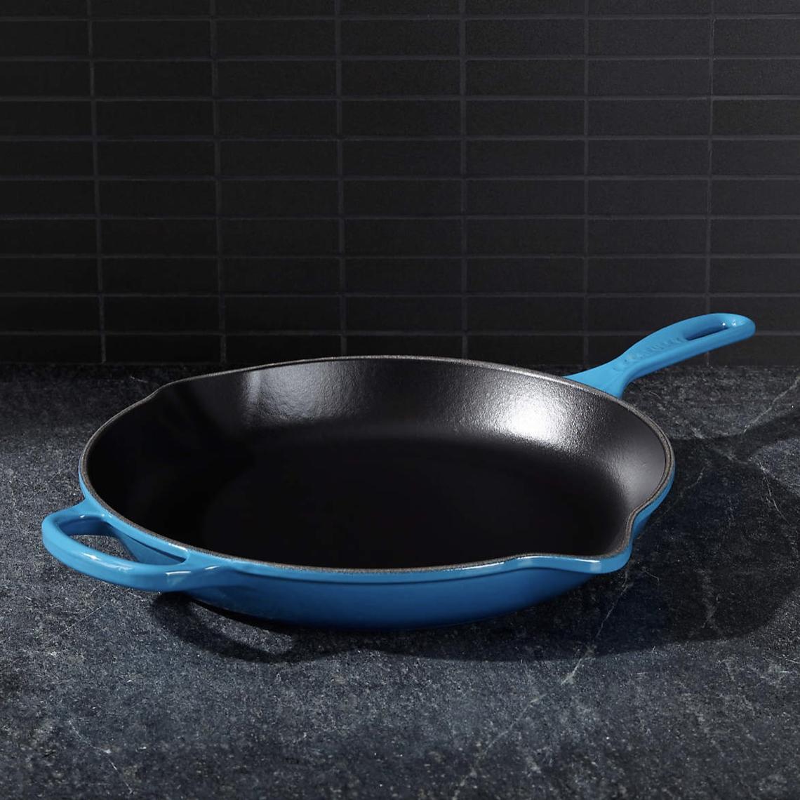 Le Creuset ® Signature 11.75" Marseille Blue Enameled Cast Iron Skillet