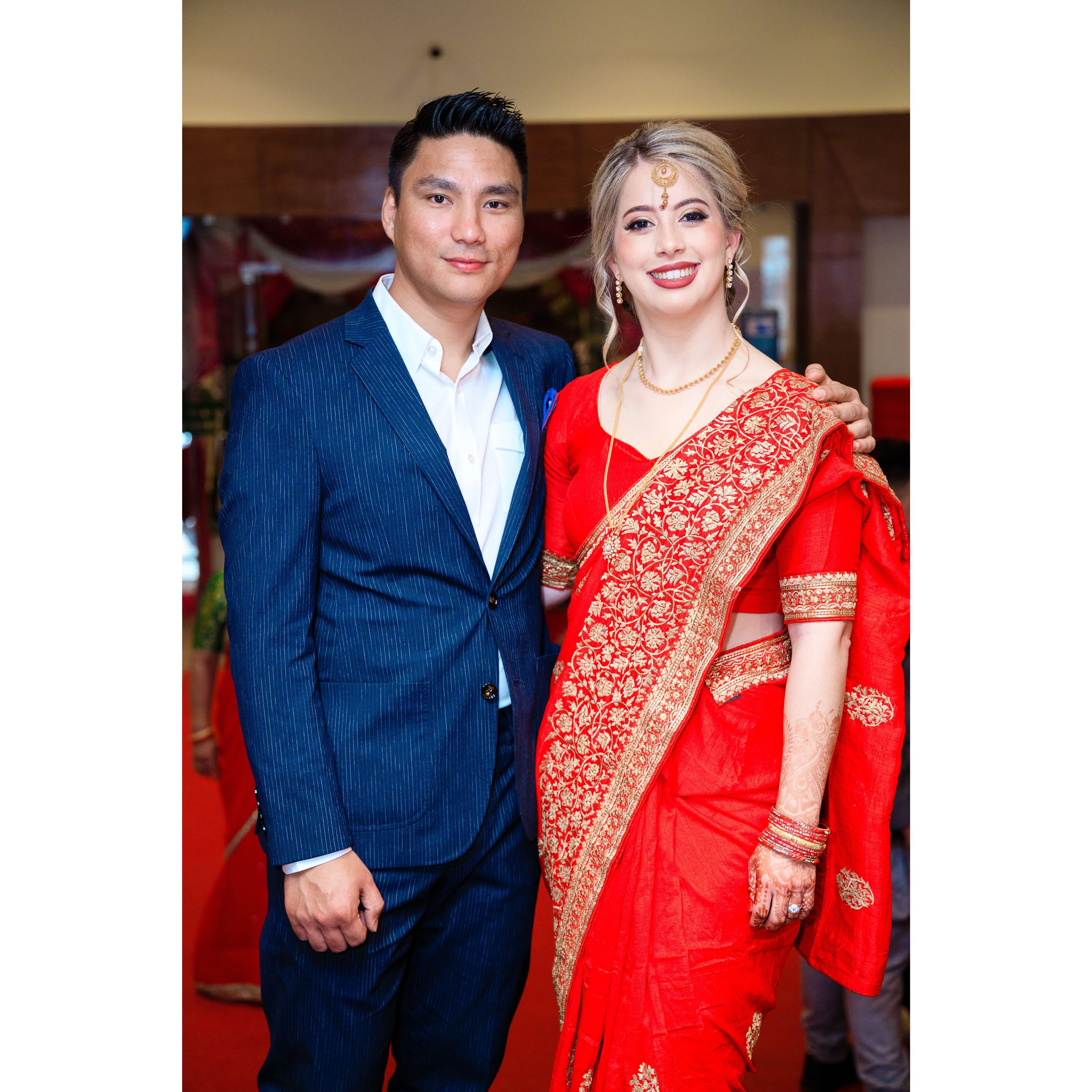 This photo was taken when we were in Nepal for Sandeep's sister's wedding.