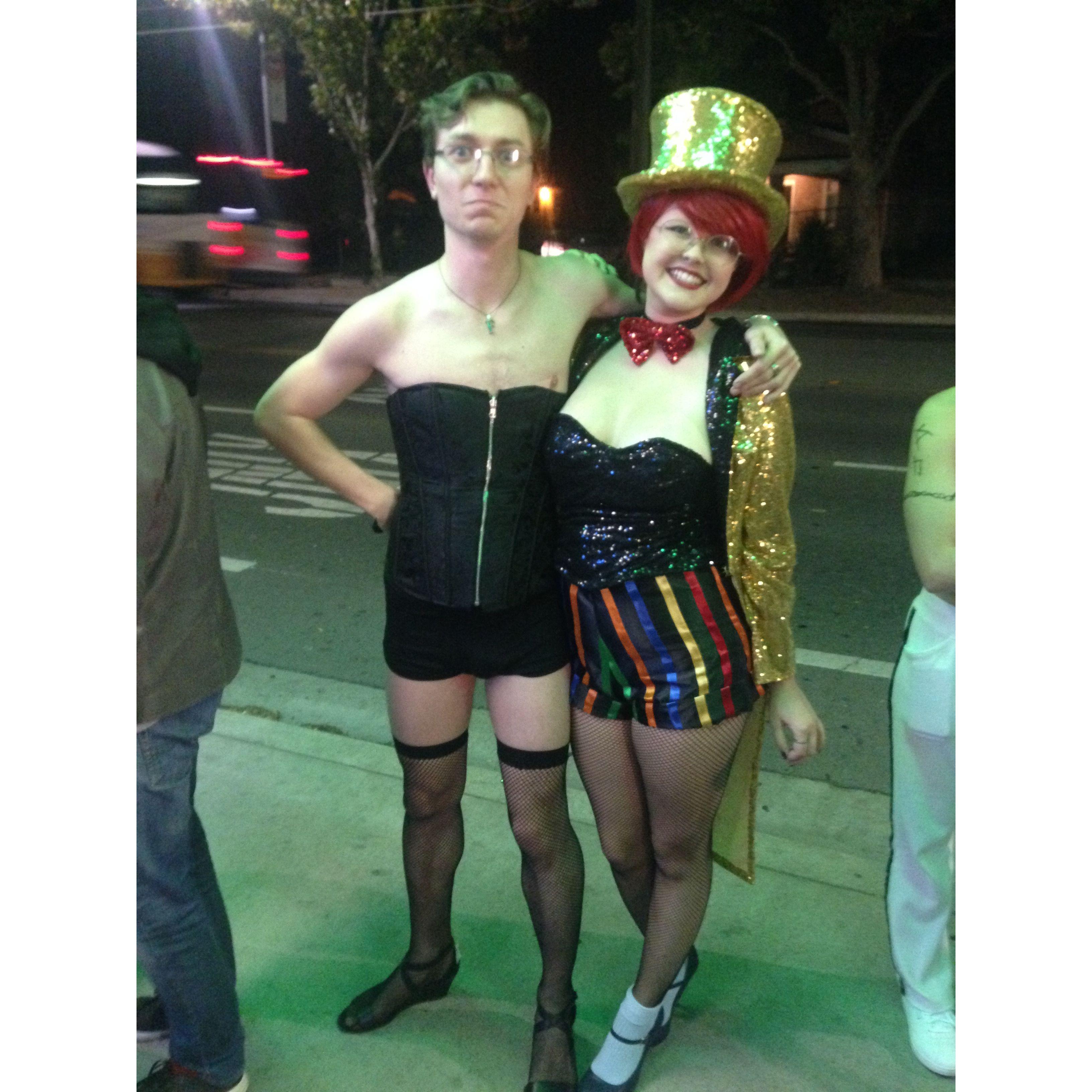 ...or dressing up for a screening of "Rocky Horror"...