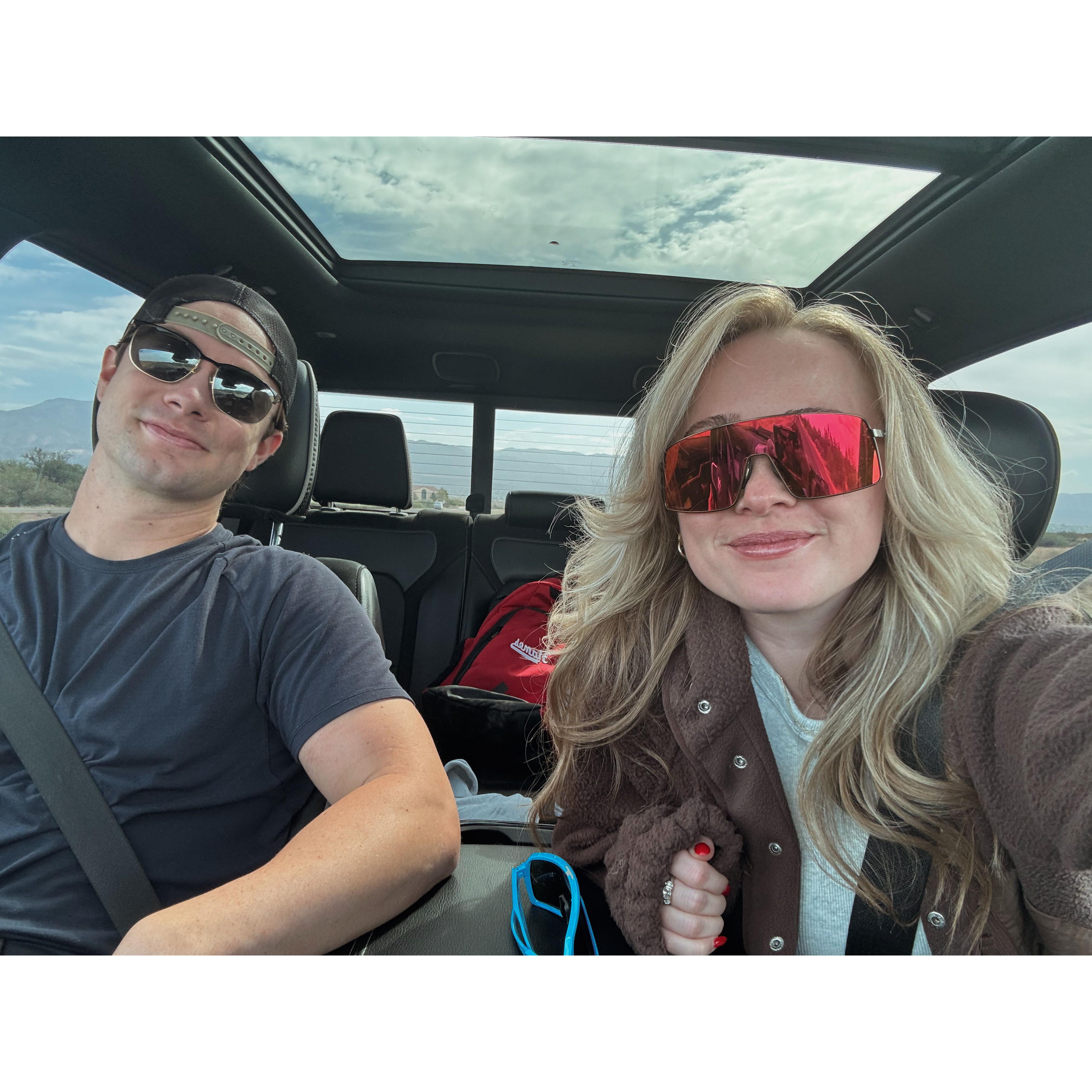 Our first day trip together - a surprise trip to Sedona