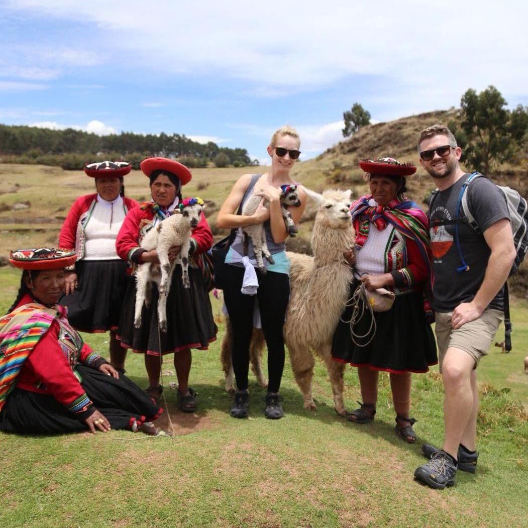 When Erica thought she got to hold a baby alpaca (but it was in fact a lamb).