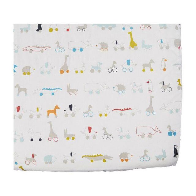 Pehr        Pull Toys Crib Sheet, Multi