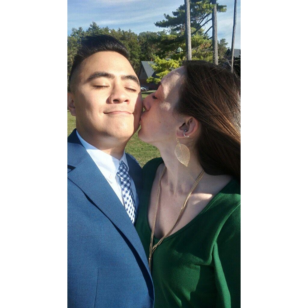 At a wedding in VT, 2018