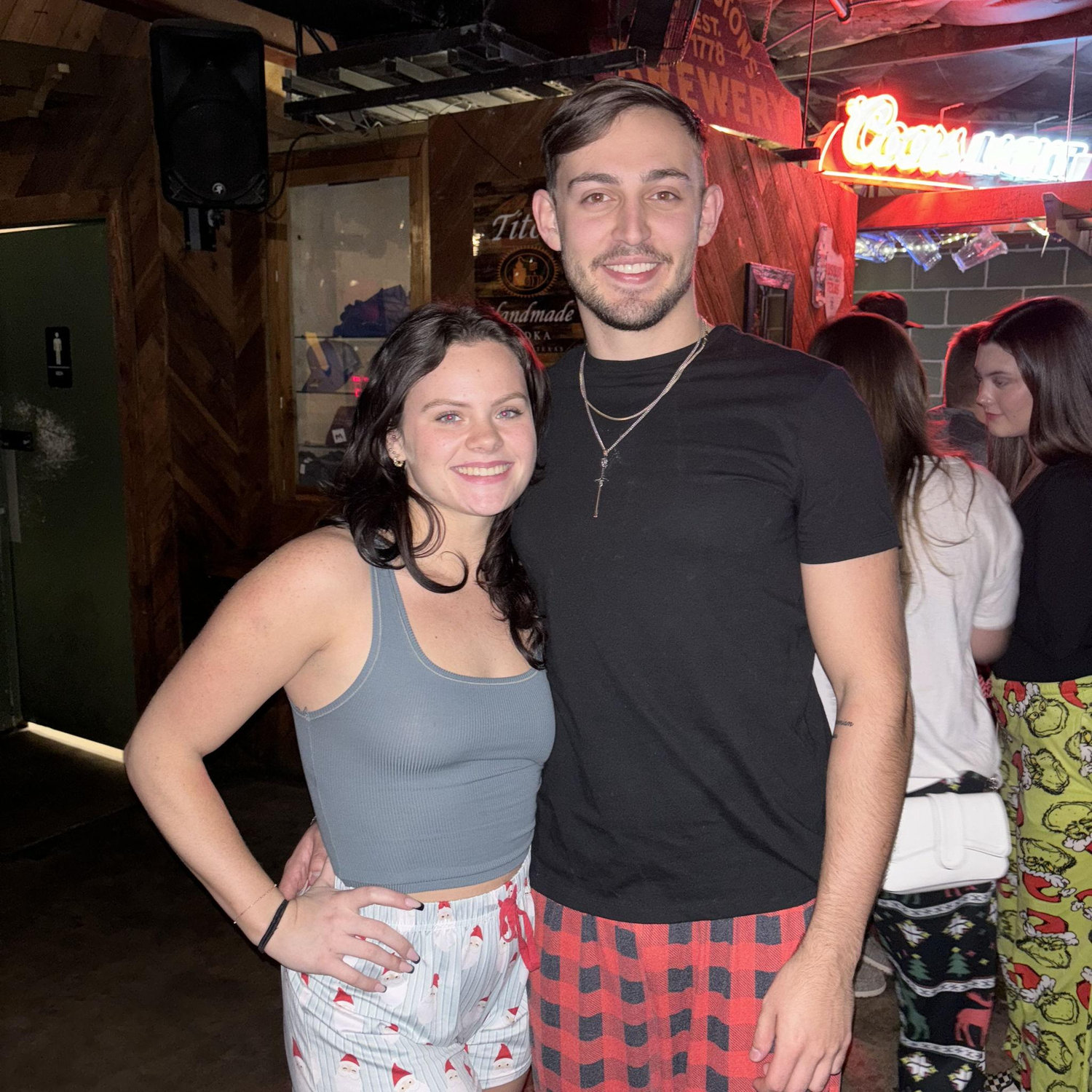 Dylan and I in one of our favorite college bars, this was taken the first night we said "I love you".