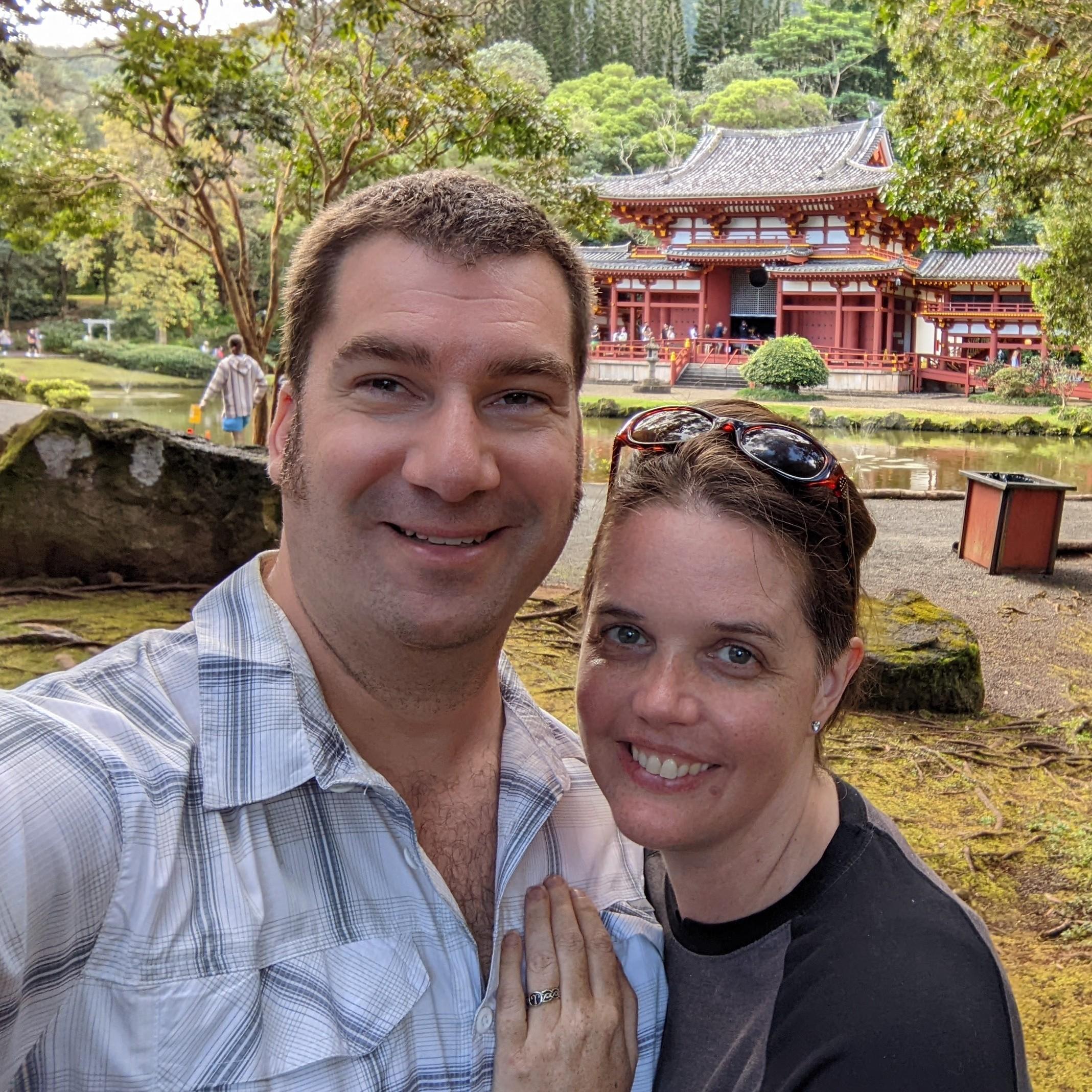 Visiting a Buddhist temple on Oahu