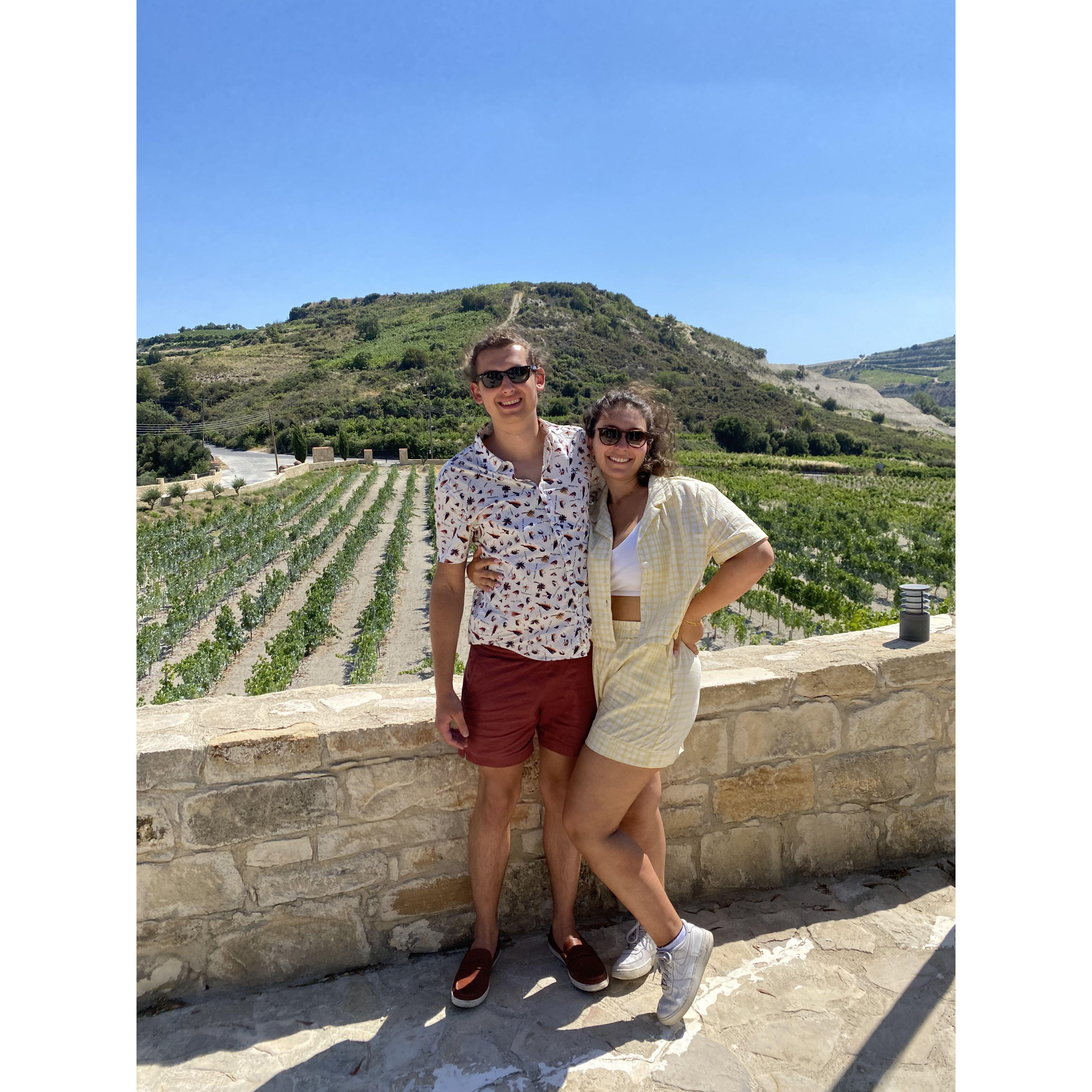 Trip to a winery in Cyprus with the Andreou boys!