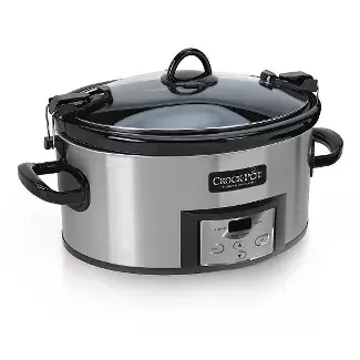 Crock-Pot 6qt Programmable Cook & Carry Slow Cooker Silver