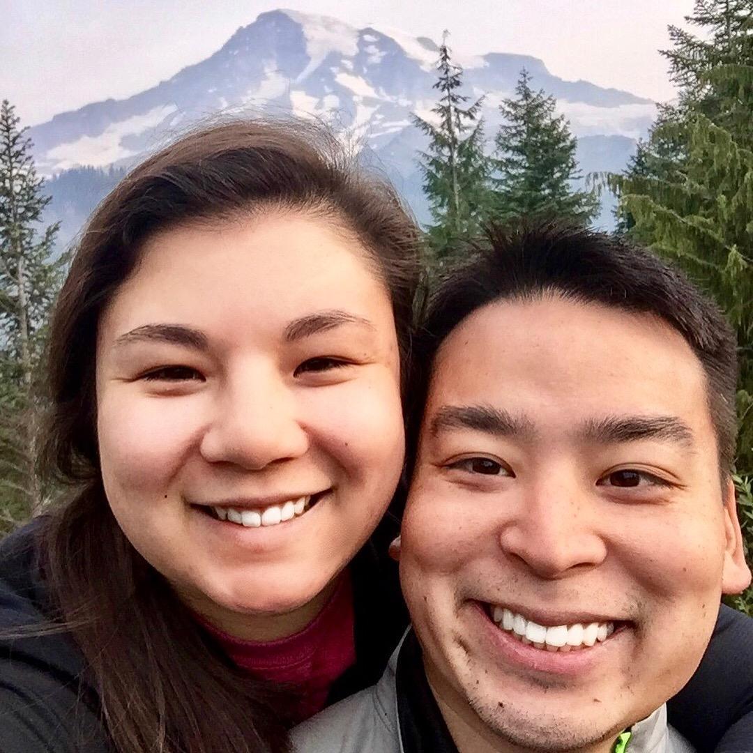 Our first hike together at Mt. Rainier.
