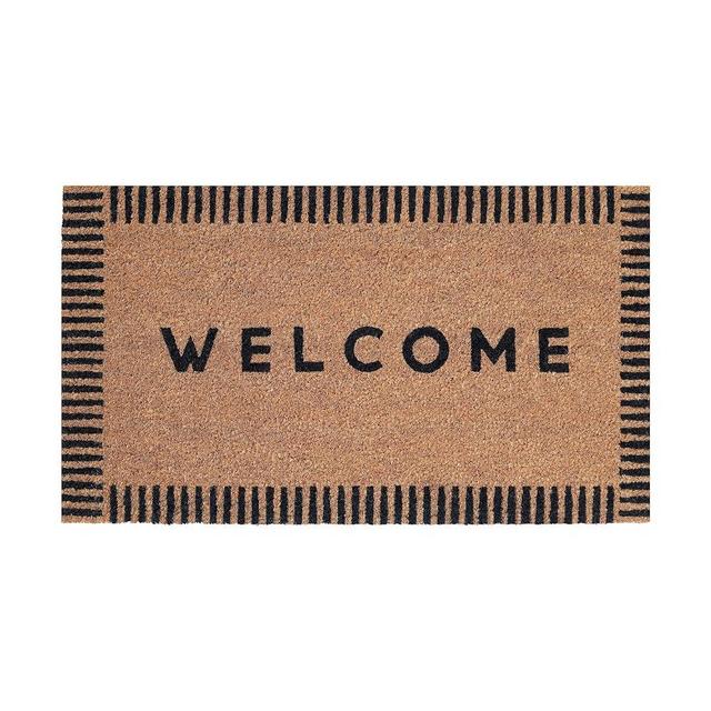 Folkulture Welcome Mats Outdoor, Eco Friendly Welcome Mats for Front Door Outdoor, 28 X 16 Inch Welcome Matt or Doormat for Home Entrance, Durable & Anti Slip Coir Door Mats or Welcome Rug (Welcome)