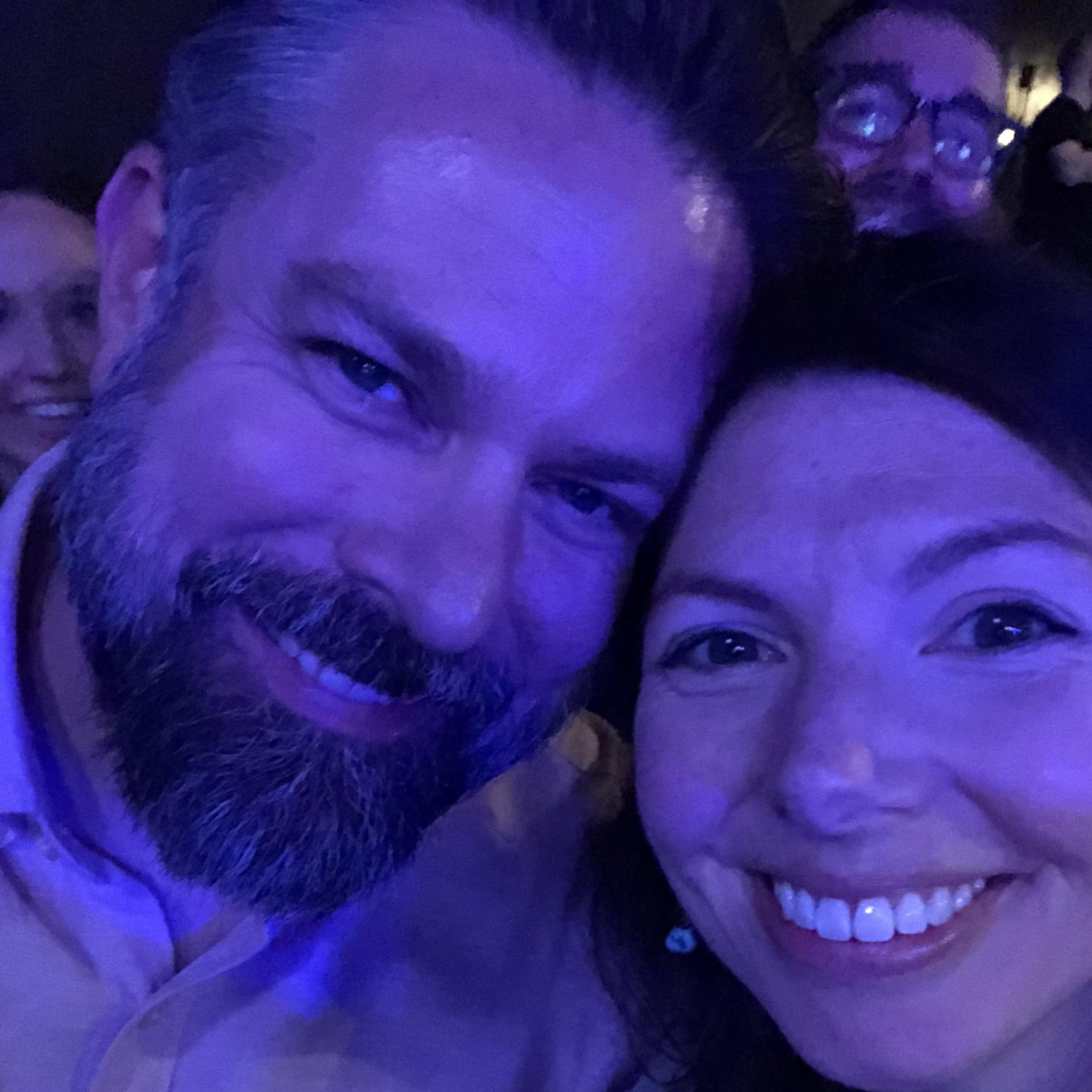 At 2nd City in Chicago with a photobomber:)