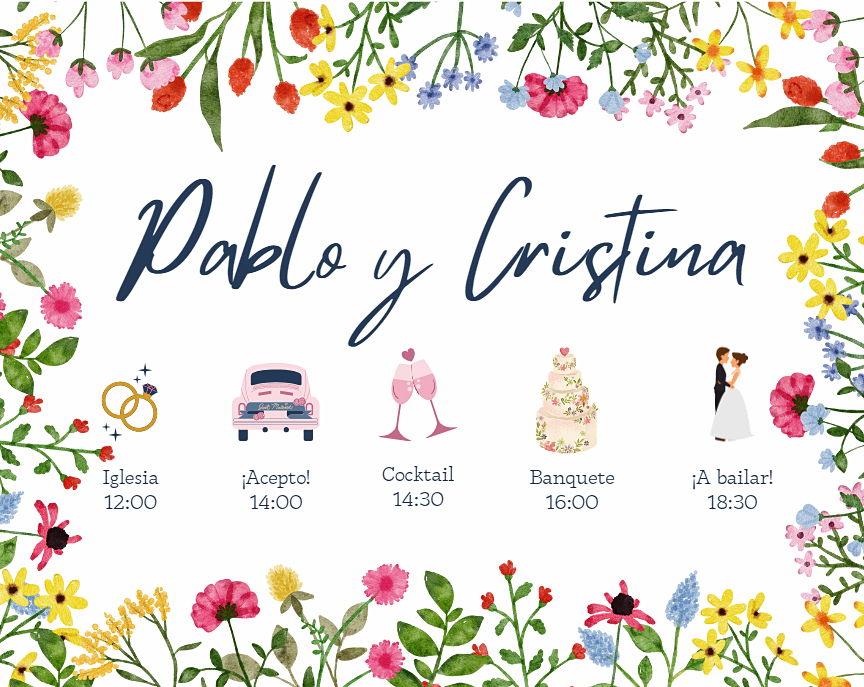The Wedding Website of Cristina Sáez Alcantud and Pablo Martínez Vila