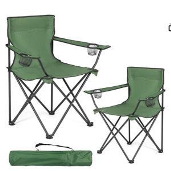 WEIDIORME 2 Pack Lightweight Camping Chairs, 300LBS Heavy-Duty Portable Folding Chairs with Carry Bag, Compact Design for Camping, Beach, Picnics, and Outdoor Event