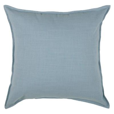 Blue Solid Throw Pillow (20"x20") - Rizzy Home
