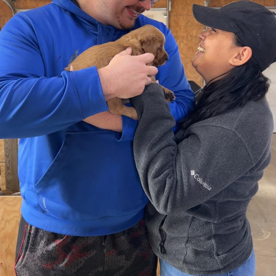 Picking scarlet as our first animal together. 2022❤️