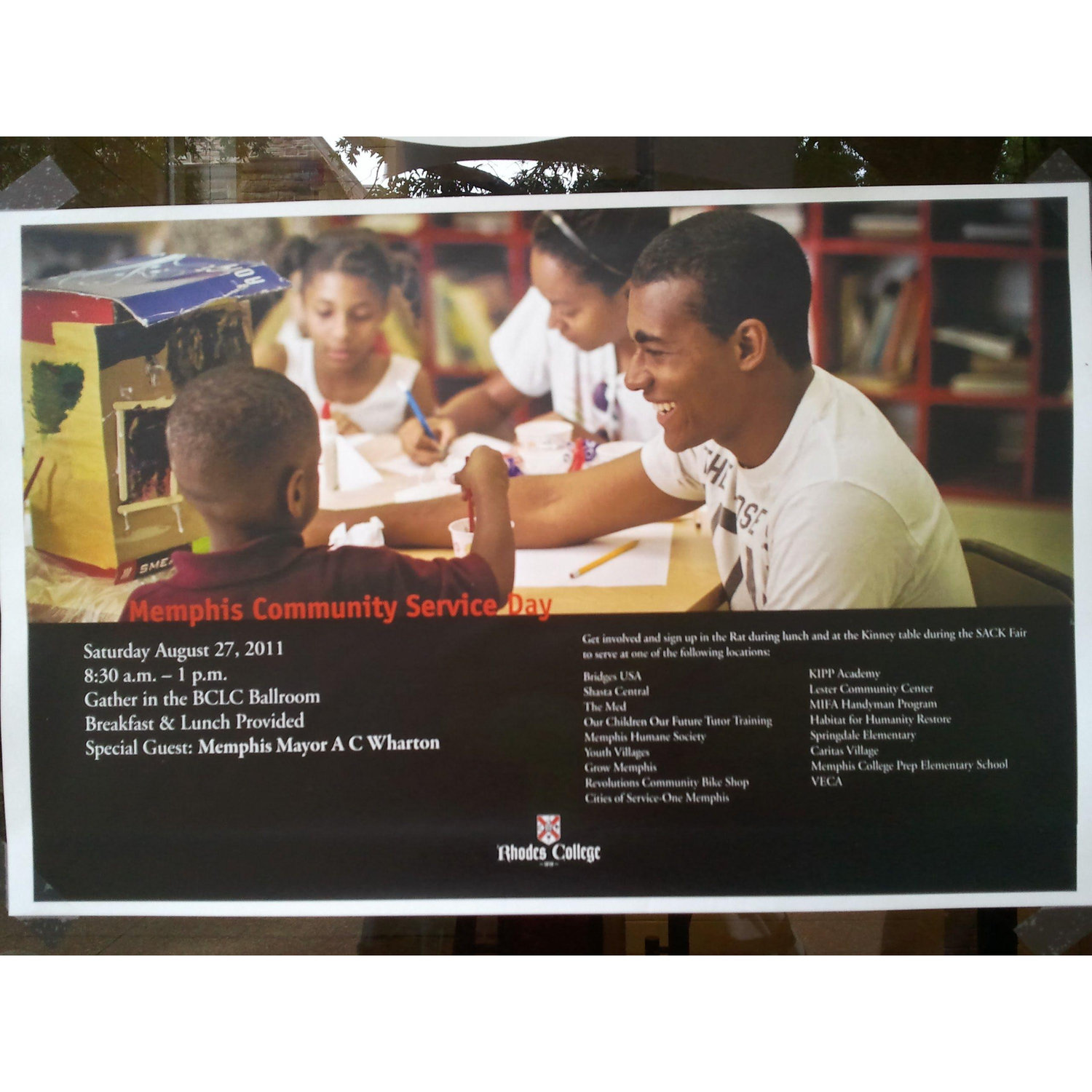 Volunteering at the Midtown North Community Center in 2011