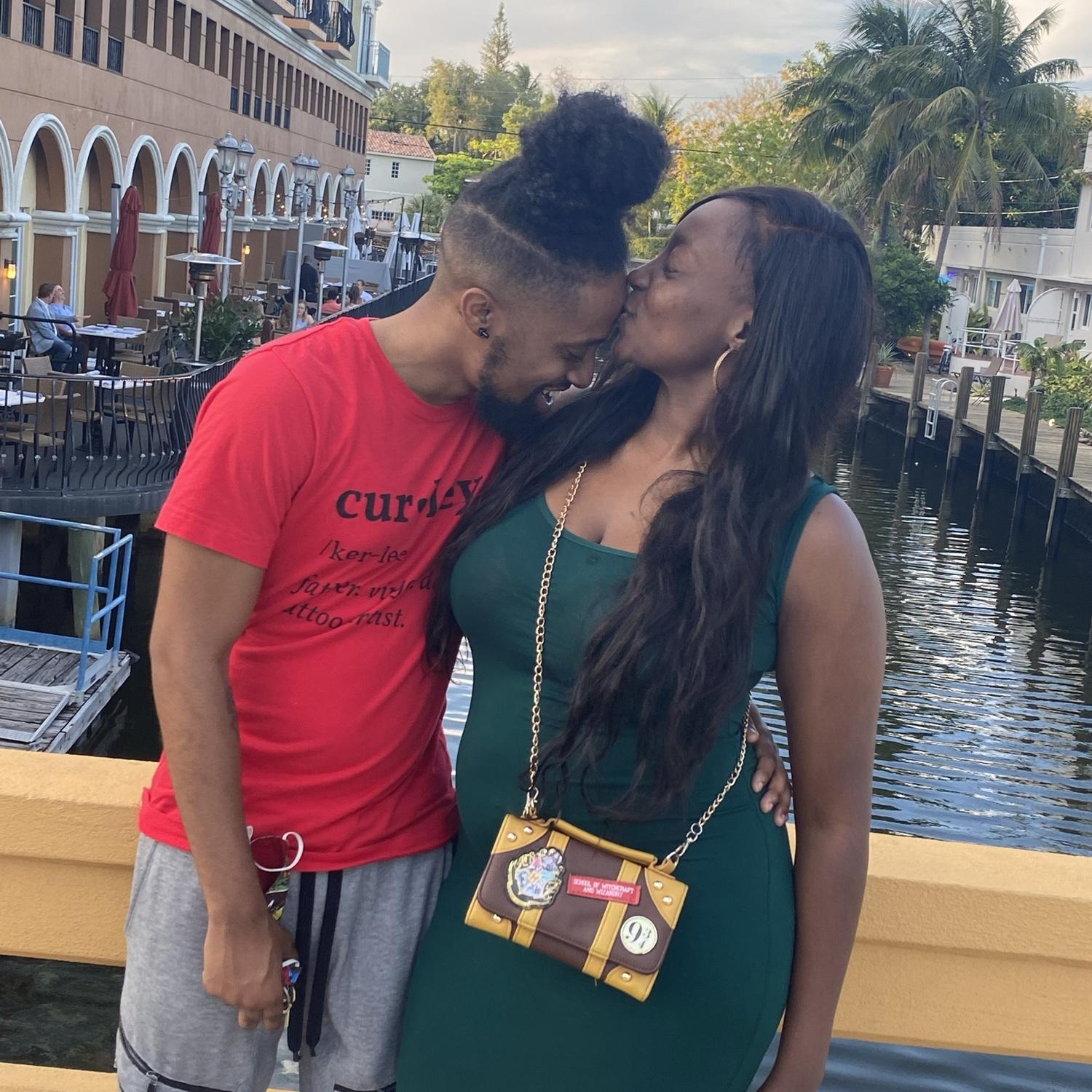 This was from a mini trip to Miami we took after we had made things "official."